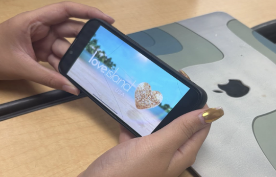 Student streams Love Island USA.
